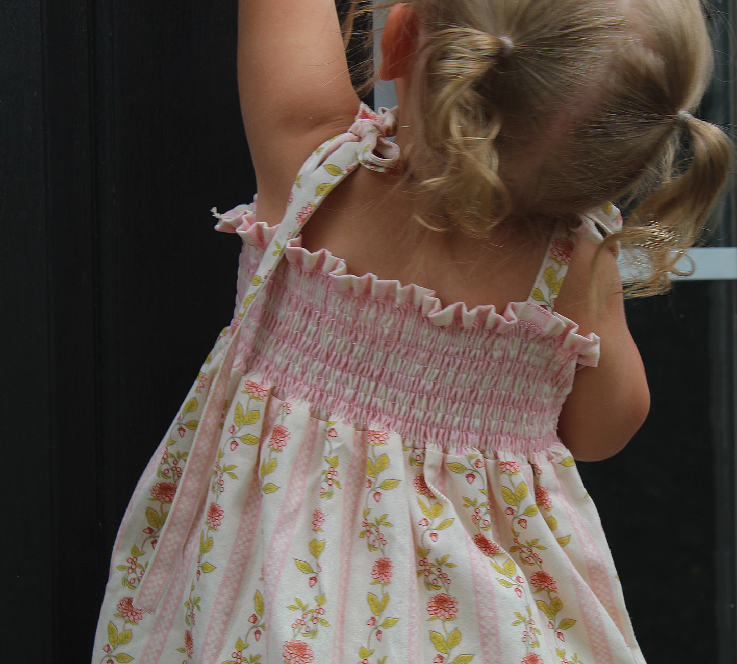 Lilian Dress - Vintage Striped Floral