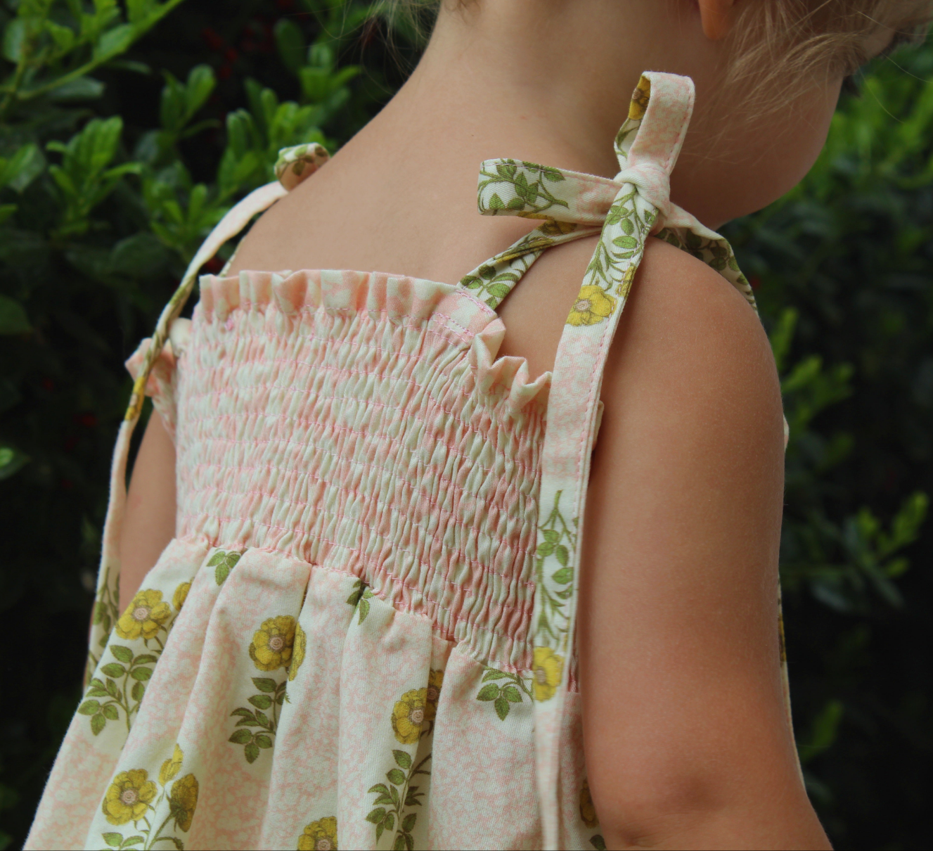 * Made to Order * Lilian Dress - Goldie Floral Block Print